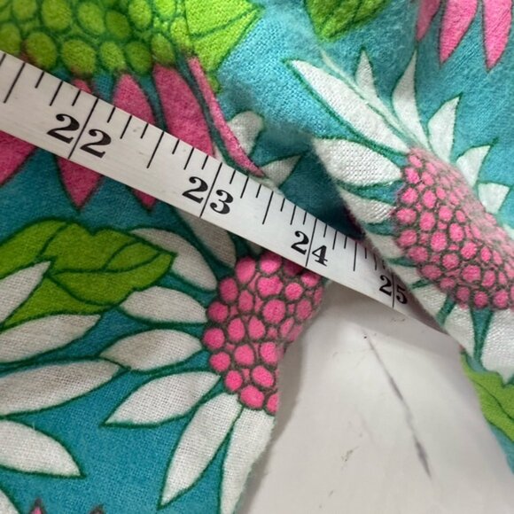 PM Lounge Retro VTG‎ Floral Night Shirt Cotton Multi Color Women’s Size M/L - Picture 6 of 7